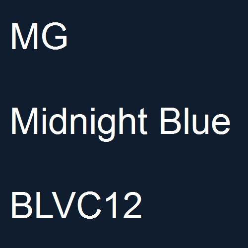 MG, Midnight Blue, BLVC12.